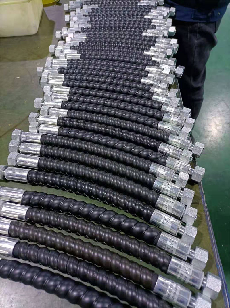 High pressure steel wire wrapped hydraulic hose