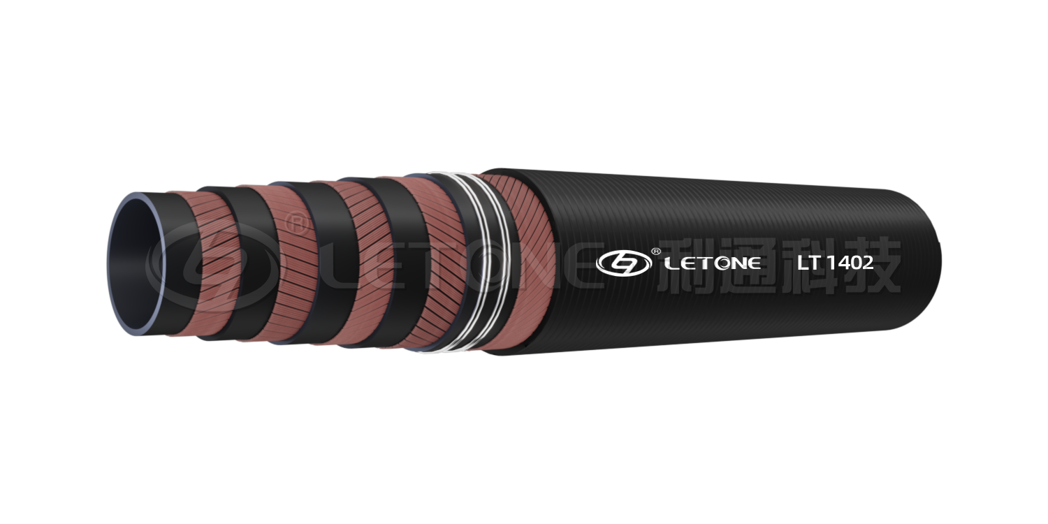 Wear resistant and explosion resistant hydraulic high-pressure hoses for ships