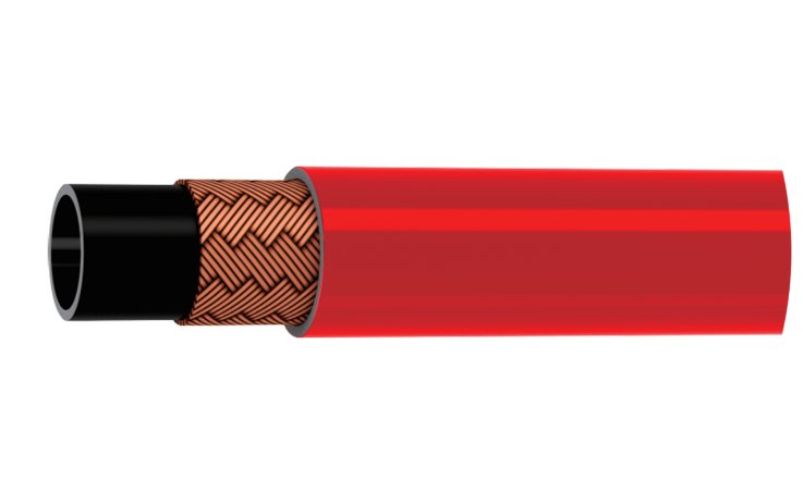 High pressure liquid cooled hose