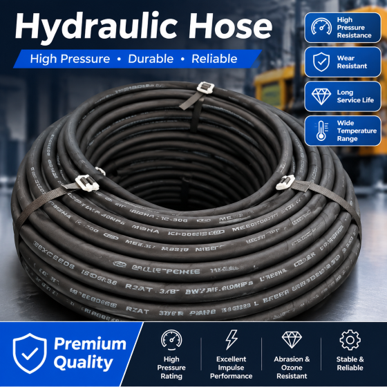 Wire Braid Reinforced Coolant Hose – High Tensile Strength, Anti-Pulse, for High Pressure Industrial
